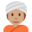 person wearing turban, medium skin tone